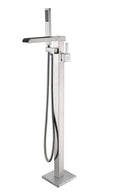 Anzzi Union 2-Handle Claw Foot Tub Faucet with Hand Shower in Brushed Nickel FS-AZ0059BN 22