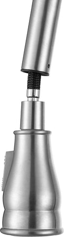 Anzzi Bell Single-Handle Pull-Out Sprayer Kitchen Faucet in Brushed Nickel KF-AZ215BN 19