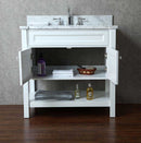 Ariel by Seacliff Mayfield 36" Single-Sink Bathroom Vanity Set With Mirror SCMAY36SWH 3