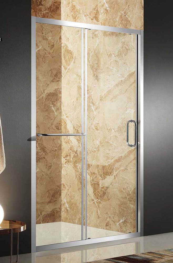 Anzzi Regent 48 in. x 72 in. Framed Sliding Shower Door in Polished Chrome with Handle SD-AZ02BCH-L