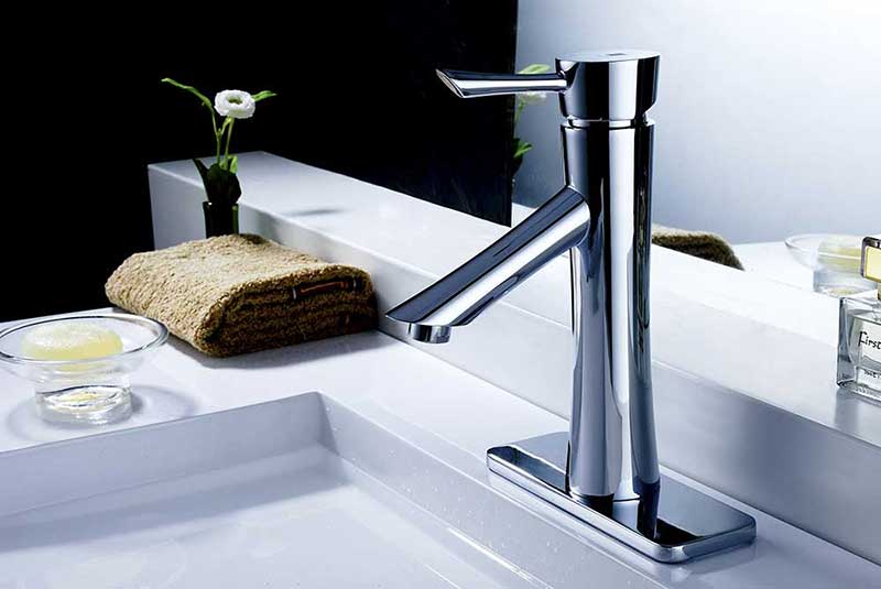 Anzzi Sage Single Handle Bathroom Sink Faucet in Polished Chrome 2