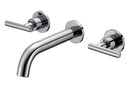Anzzi Protege 2-Handle Wall Mount Bathroom Faucet in Brushed Nickel L-AZ125BN