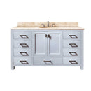 Avanity Modero 60 in. Single Vanity Combo MODERO-VS60-WT-A-B