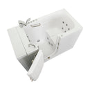 Ella Monaco 32"x52" Acrylic Hydro and Hydro Independent Foot Massage Walk-In Bathtub with Left Outward Swing Door, 5 Piece Fast Fill Faucet, 2" Dual Drain