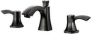 Anzzi Sonata Series 2-Handle Bathroom Sink Faucet in Oil Rubbed Bronze