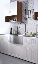 Anzzi Orbital Single Handle Pull-Down Sprayer Kitchen Faucet in Brushed Nickel KF-AZ186BN 3