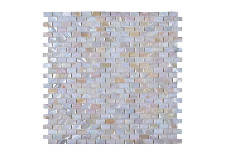 Legion Furniture Mosaic With Seashell Off White