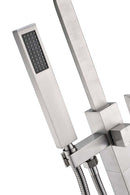 Anzzi Victoria 2-Handle Claw Foot Tub Faucet with Hand Shower in Brushed Nickel FS-AZ0031BN 13