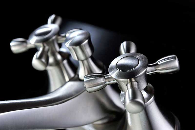 Anzzi Major Series 2-Handle Bathroom Sink Faucet in Brushed Nickel 4