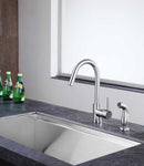 Anzzi Farnese Single-Handle Standard Kitchen Faucet in Brushed Nickel KF-AZ222BN 5