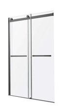 Anzzi Kahn Series 48 in. x 76 in. Frameless Sliding Shower Door with Horizontal Handle in Matte Black SD-FRLS05801MB 3