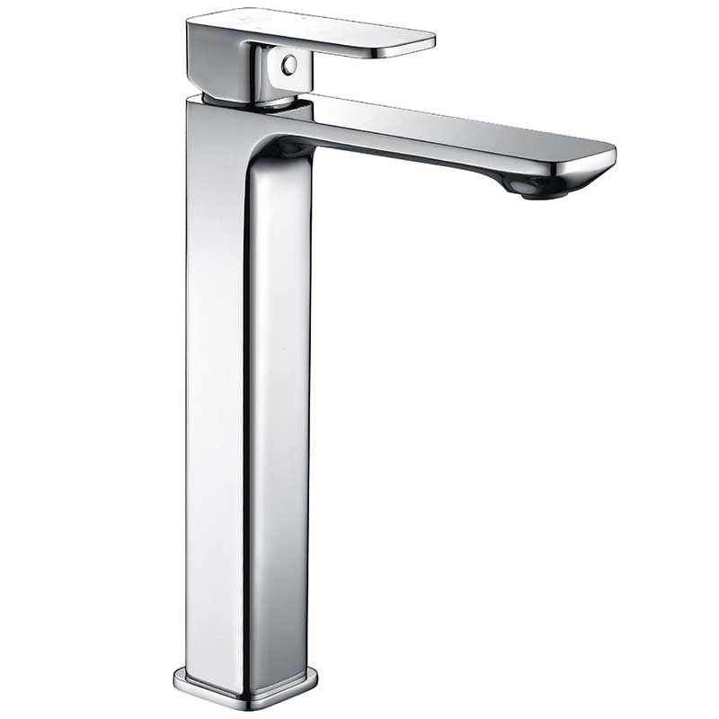 Anzzi Vibra Single Hole Single-Handle Bathroom Sink Faucet-Polished Chrome L-AZ103