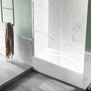 Anzzi Myth 34 in. x 58 in. Frameless Tub Door with TSUNAMI GUARD in Polished Chrome SD-AZ053-01CH 7