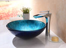 Anzzi Jonas Series Vessel Sink in Frosted Blue S122 3