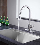 Anzzi Rodeo Single-Handle Pull-Out Sprayer Kitchen Faucet in Brushed Nickel KF-AZ214BN 12