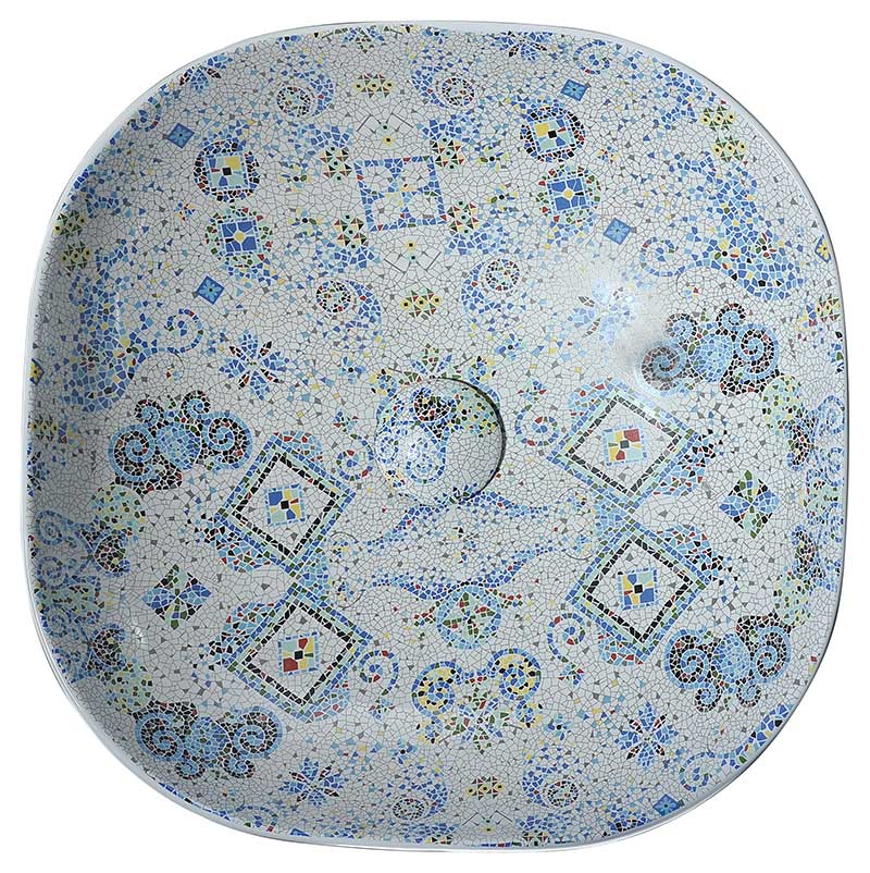 Anzzi Byzantian Series Ceramic Vessel Sink in Byzantine Mosaic Finish LS-AZ246 4