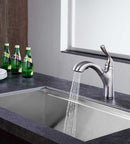 Anzzi Di Piazza Single-Handle Pull-Out Sprayer Kitchen Faucet in Brushed Nickel KF-AZ205BN 8