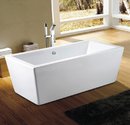 Neptune Amaze Rectangular Freestanding Soaker Tub - 66-7/8" L x 31-1/2" W x 23-1/4" H - AZ3266RS