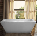 Neptune Amaze Rectangular Freestanding Soaker Tub - 66-7/8" L x 31-1/2" W x 23-1/4" H - AZ3266RS 2