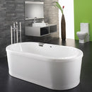 Neptune Ruby 3672 Free-Standing Soaker Tub - 71-3/4" L x 36" W x 24-3/4" H - RU3672