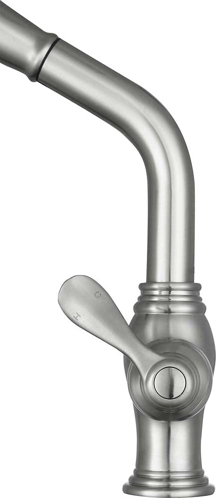 Anzzi Del Moro Single-Handle Pull-Out Sprayer Kitchen Faucet in Brushed Nickel KF-AZ203BN 25