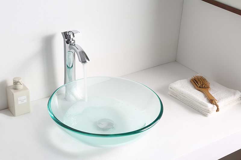 Anzzi Mythic Series Vessel Sink in Lustrous Clear BB420-12 7