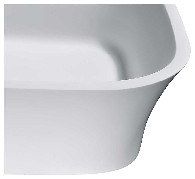 Anzzi Ajeet Solid Surface Vessel Sink in White LS-AZ301 4