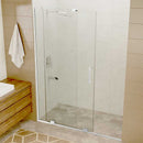 Anzzi Longboat Series 60 in. x 76 in. Semi-Frameless Shower Door with TSUNAMI GUARD in Polished Chrome SD-AZ055-01CH 5