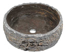 Anzzi Umbral Crown Vessel Sink in Blue Stone