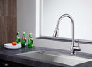 Anzzi Bell Single-Handle Pull-Out Sprayer Kitchen Faucet in Brushed Nickel KF-AZ215BN 4
