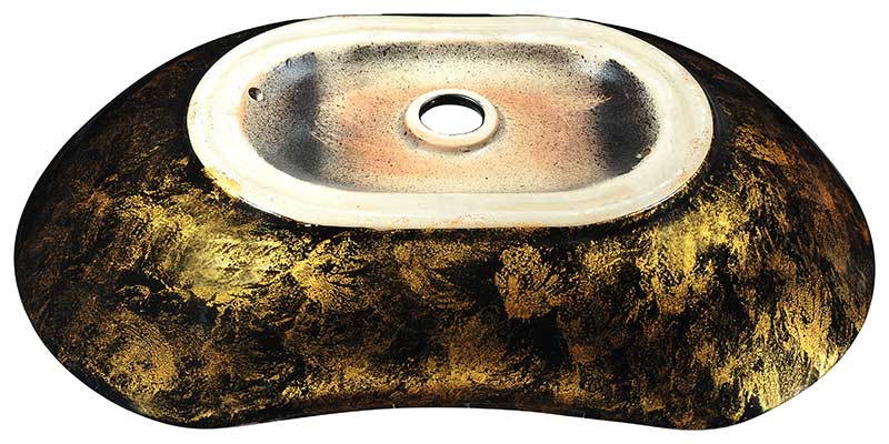 Anzzi Apollo Gold Ceramic Vessel Sink in Apollo Gold Finish LS-AZ239 7