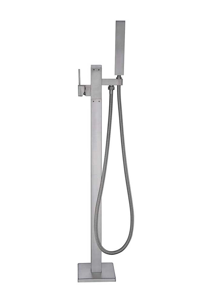 Anzzi Angel 2-Handle Claw Foot Tub Faucet with Hand Shower in Brushed Nickel FS-AZ0044BN 15