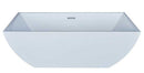 Anzzi Rook 5.6 ft. Acrylic Freestanding Non-Whirlpool Bathtub in White and Sol Series Faucet in Chrome 4