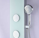 Anzzi Titan Series 60 in. Full Body Shower Panel System with Heavy Rain Shower and Spray Wand in White SP-AZ8096 6