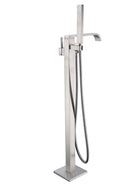 Anzzi Angel 2-Handle Claw Foot Tub Faucet with Hand Shower in Brushed Nickel FS-AZ0044BN 22