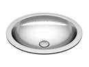 Anzzi Boreal 19 in. Handmade Drop-in Oval Bathroom Sink in Hammered Nickel LS-AZ332