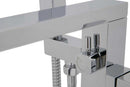 Anzzi Dawn Series 2-Handle Freestanding Claw Foot Tub Faucet with Hand shower in Polished Chrome 7