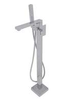 Anzzi Aegis 5.7 ft. Acrylic Double Slipper Clawfoot Non-Whirlpool Bathtub in White and Dawn Series Faucet in Polished Chrome 2