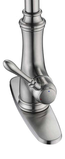 Anzzi Luna Single Handle Pull-Down Sprayer Kitchen Faucet in Brushed Nickel KF-AZ1131BN 4