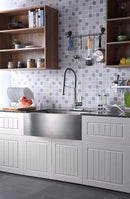 Anzzi Apollo Single Handle Pull-Down Sprayer Kitchen Faucet in Polished Chrome KF-AZ188CH 3