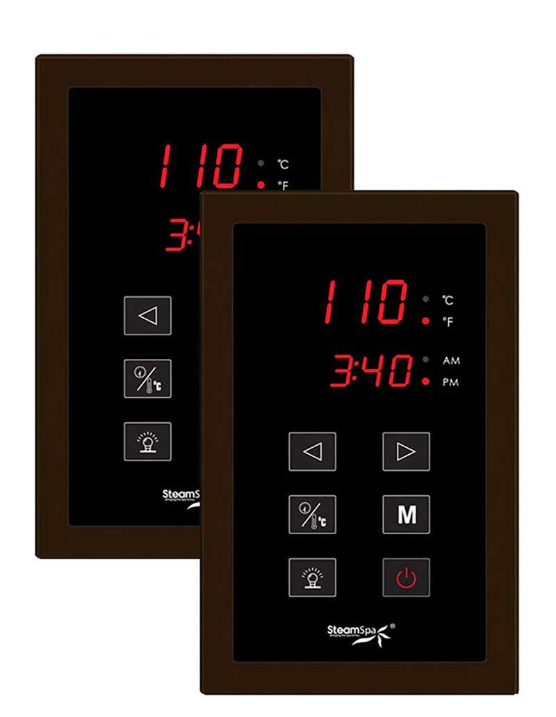 SteamSpa Royal Touch Panel Control Kit in Oil Rubbed Bronze 2