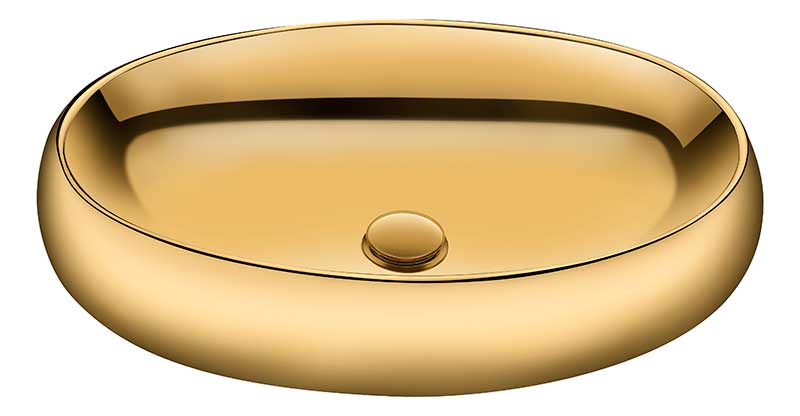 Anzzi Prussian Series Ceramic Vessel Sink in Gold LS-AZ270 5