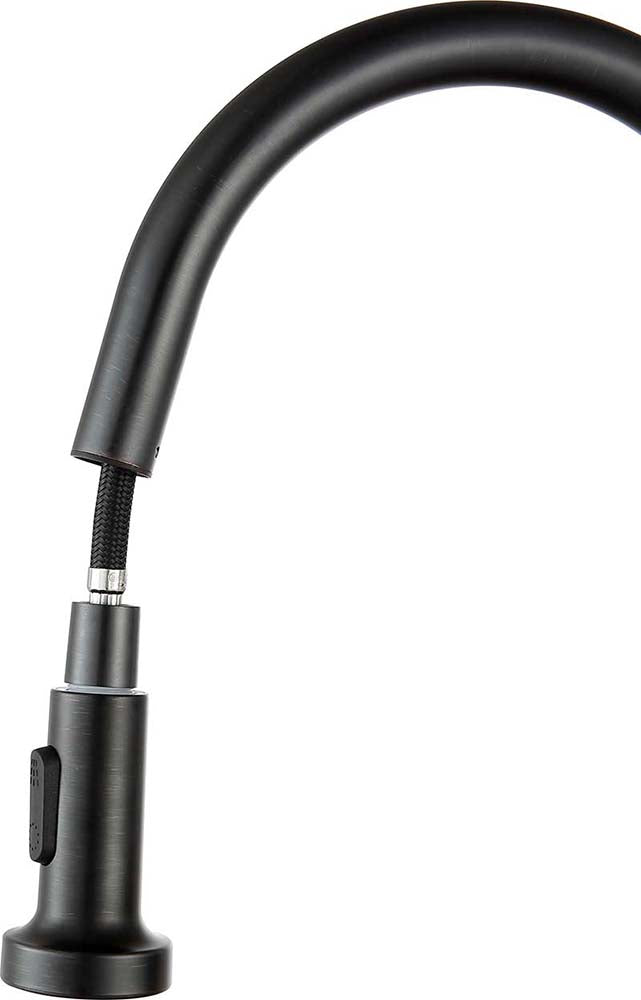 Anzzi Somba Single-Handle Pull-Out Sprayer Kitchen Faucet in Oil Rubbed Bronze KF-AZ213ORB 25