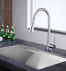 Anzzi Tulip Single-Handle Pull-Out Sprayer Kitchen Faucet in Brushed Nickel KF-AZ216BN 4