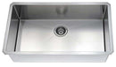 Anzzi VANGUARD Undermount Stainless Steel 32 in. 0-Hole Single Bowl Kitchen Sink with Accent Faucet in Brushed Nickel 12