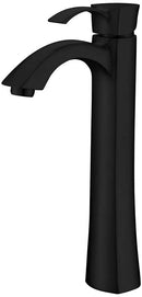 Anzzi Harmony Series Single Hole Single-Handle Vessel Bathroom Faucet in Matte Black L-AZ095MK