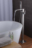Anzzi Angel 2-Handle Claw Foot Tub Faucet with Hand Shower in Brushed Nickel FS-AZ0044BN 3