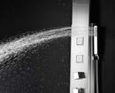 Anzzi VISOR Series 60 in. Full Body Shower Panel System with Heavy Rain Shower and Spray Wand in Brushed Steel 11