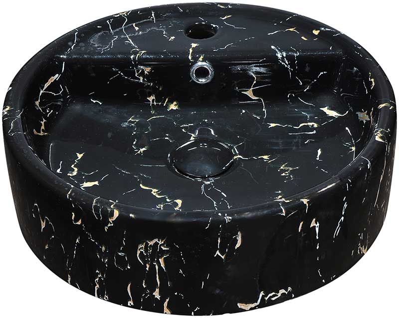 Anzzi Rhapsody Series Ceramic Vessel Sink in Neolith Marble Finish LS-AZ256