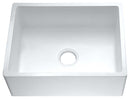 Anzzi Roine Farmhouse Reversible Glossy Solid Surface 24 in. Single Basin Kitchen Sink in White K-AZ222-1A 6